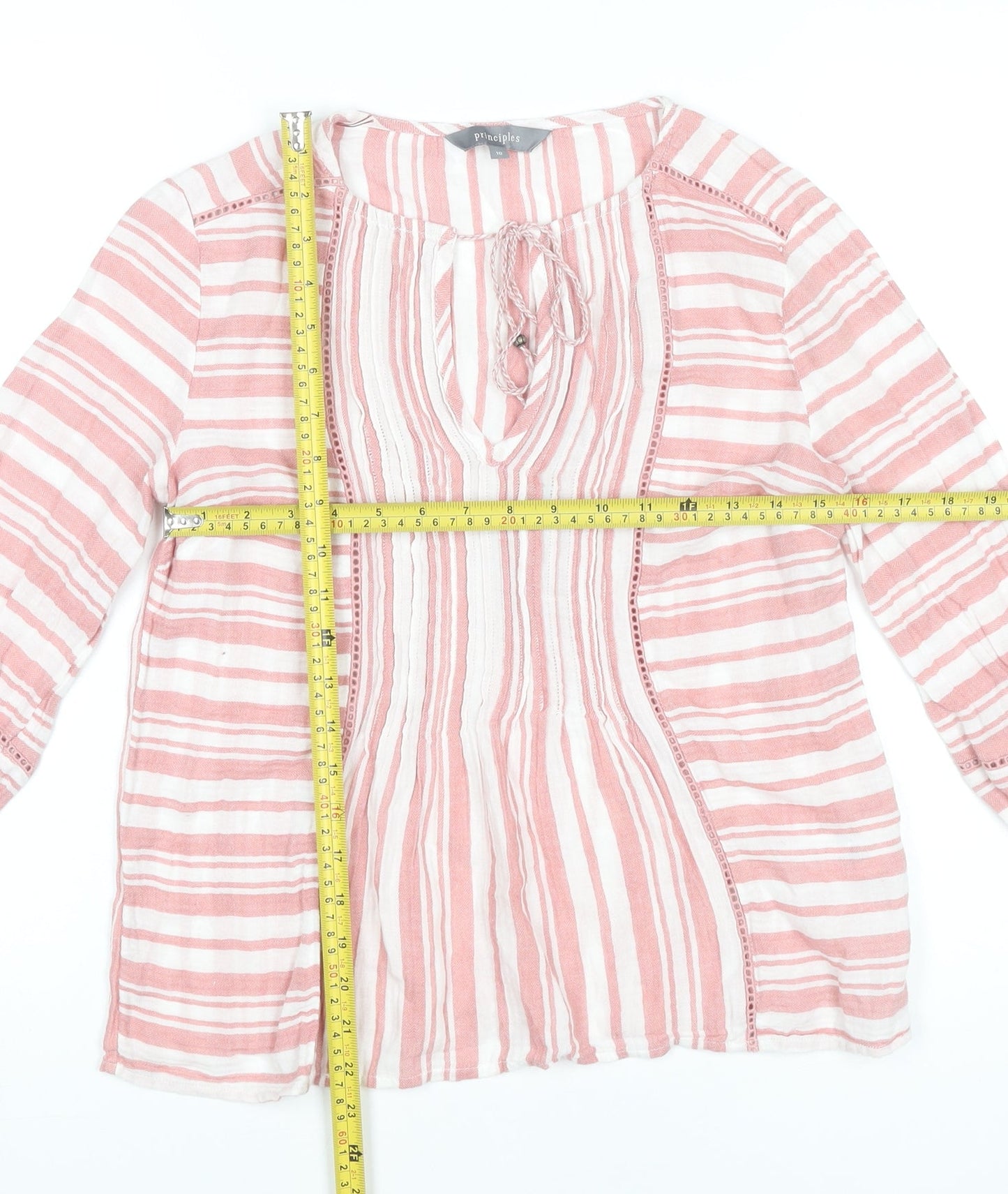 Womens UK Size 10 Principles Pink Tunic Blouse