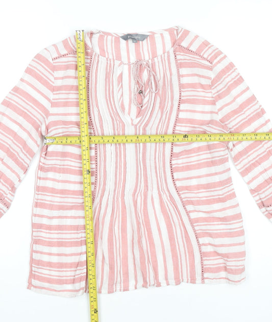 Womens UK Size 10 Principles Pink Tunic Blouse