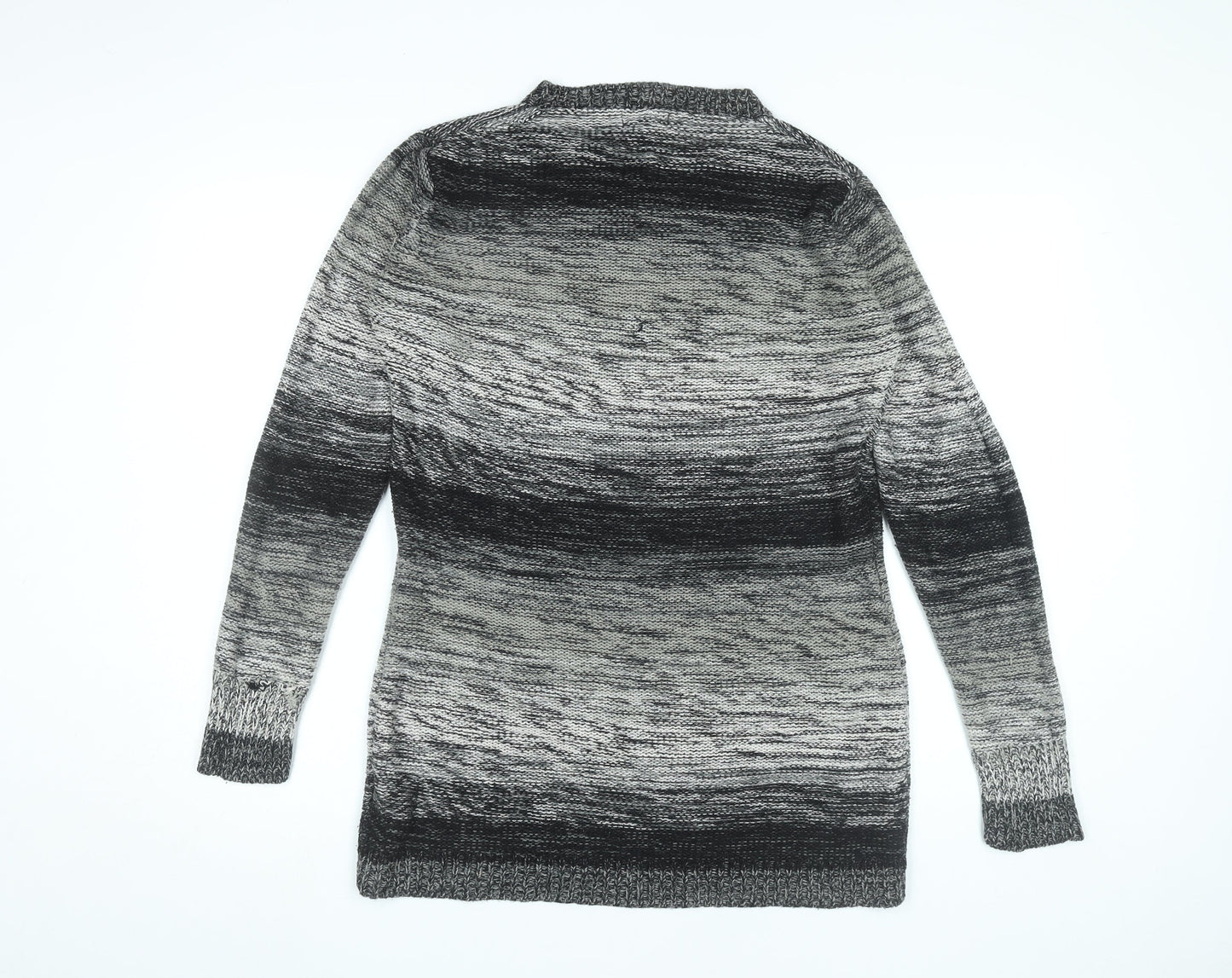 Dea London Womens Grey L Tunic Jumper Long Sleeve Knit Cowl Neck