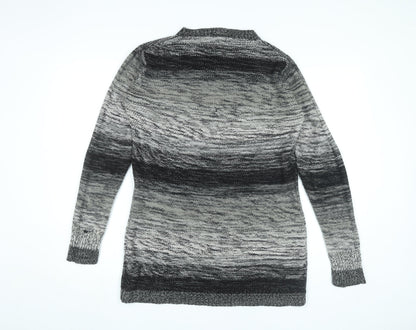 Dea London Womens Grey L Tunic Jumper Long Sleeve Knit Cowl Neck