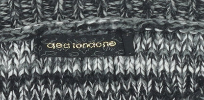Dea London Womens Grey L Tunic Jumper Long Sleeve Knit Cowl Neck