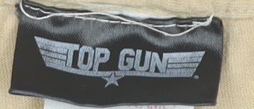 Top Gun Men’s Beige 2XL Movie Graphic T-Shirt Military Style