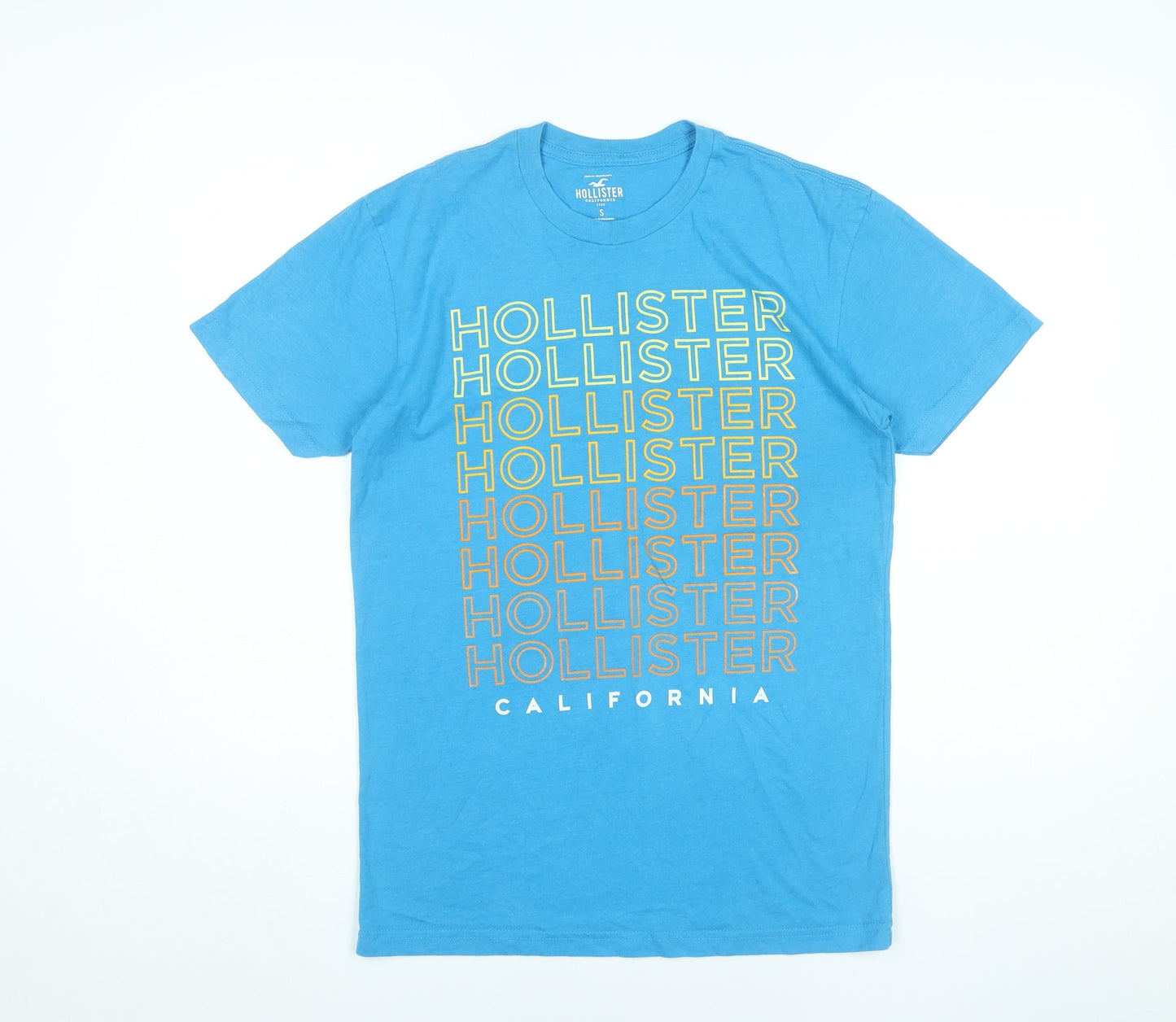 Mens UK Size S Hollister Blue  T-Shirt