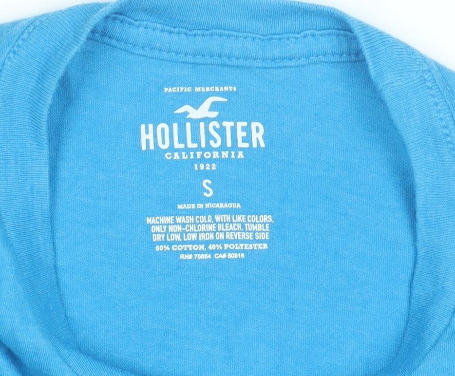 Mens UK Size S Hollister Blue  T-Shirt