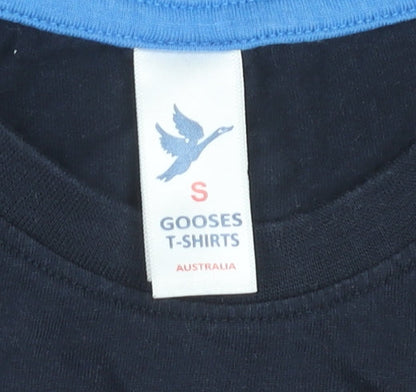Gooses T-Shirts Men’s Black Small Great Barrier Reef Graphic Cotton Tee