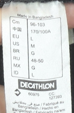 Mens UK Size L DECATHLON Grey Full Zip Hoodie