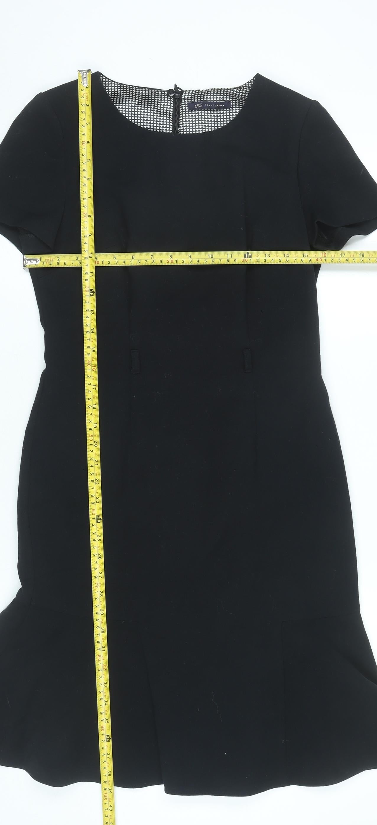 Marks and Spencer Women’s Black Size 10 Sheath Knee Length Dress