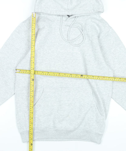 PrettyLittleThing Women’s Grey XS Pullover Hoodie Cotton Blend