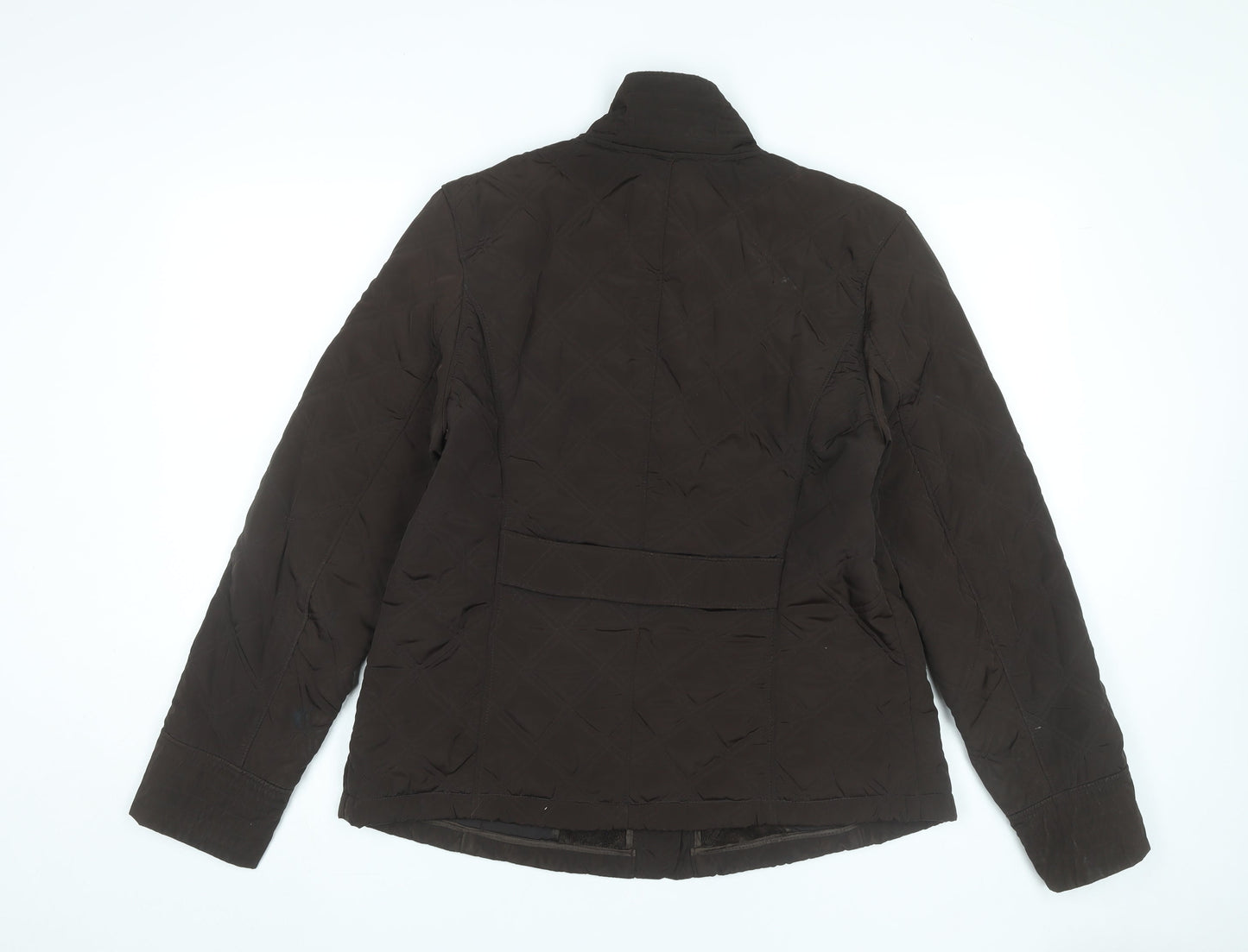Womens UK Size L Talbots Brown Quilted Coat