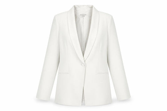 Womens UK Size L H&M Regular Ivory Suit Jacket