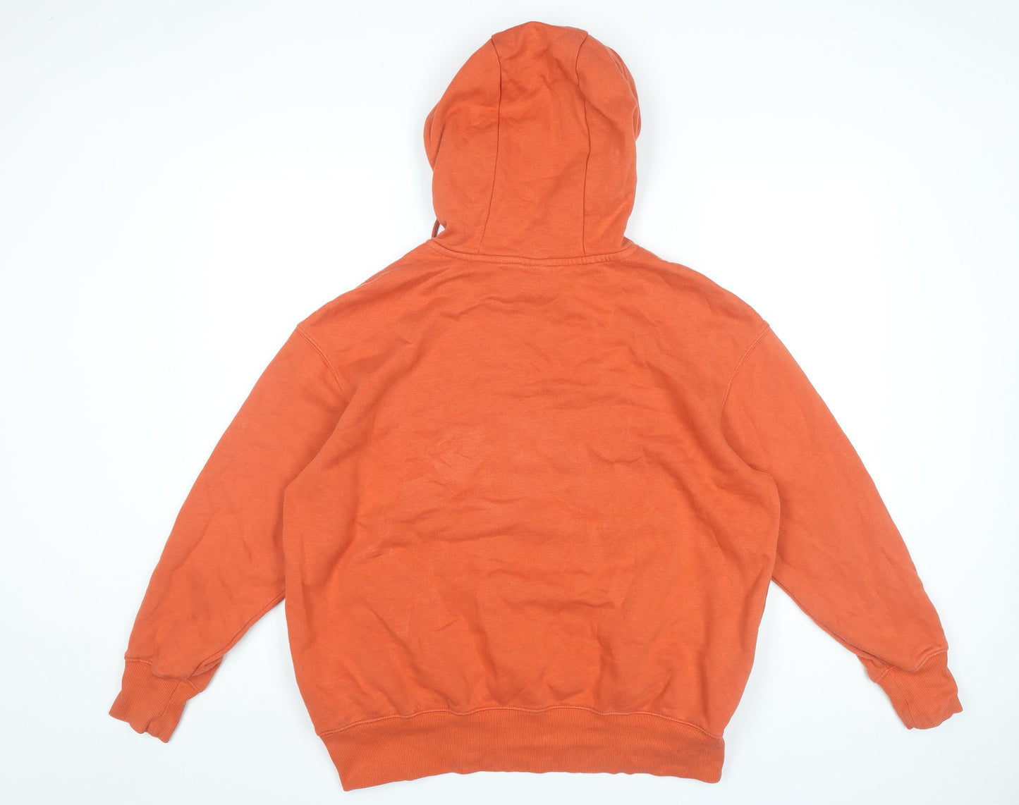 Nike Women’s Orange Hoodie Small Pullover Cotton Blend Casual