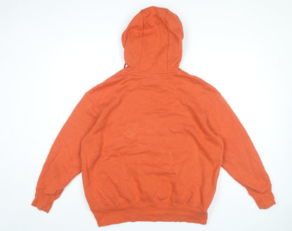 Nike Women’s Orange Hoodie Small Pullover Cotton Blend Casual