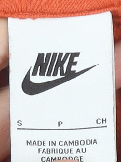 Nike Women’s Orange Hoodie Small Pullover Cotton Blend Casual