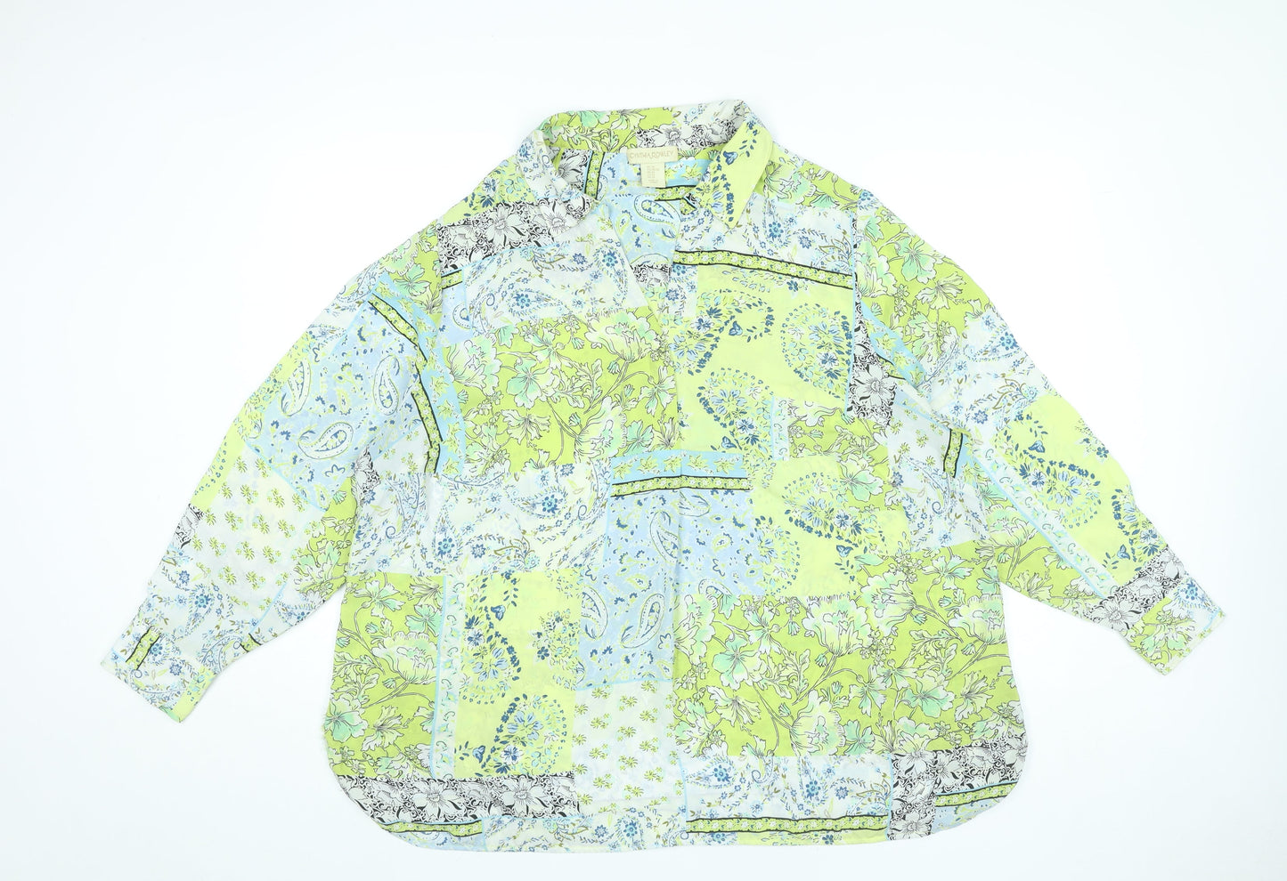 Womens UK Size 2XL Cynthia Rowley Multicoloured Tunic Blouse