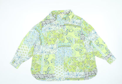 Womens UK Size 2XL Cynthia Rowley Multicoloured Tunic Blouse