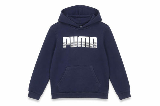 Puma Boys Blue Pullover Hoodie 13-14 Years Sports Casual Cotton
