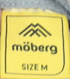 Möberg Womens Grey Mid-Length Hooded Zip Jacket Size M