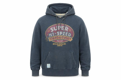 Mens UK Size M Superdry Blue Pullover Hoodie