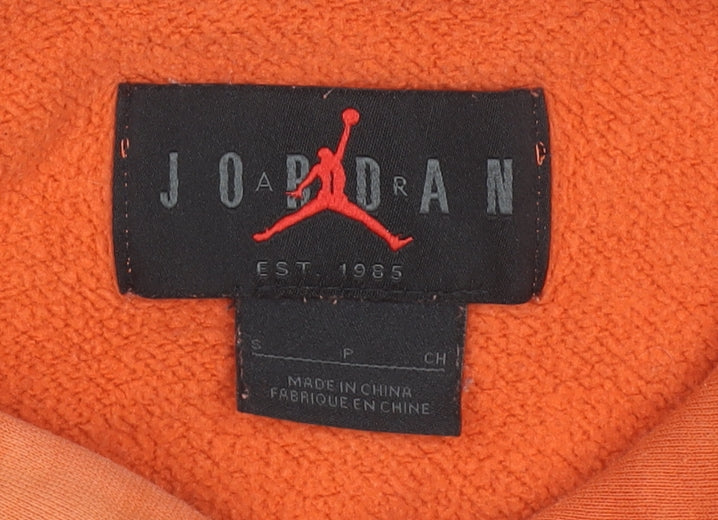 Mens UK Size S Jordan Orange Pullover Hoodie