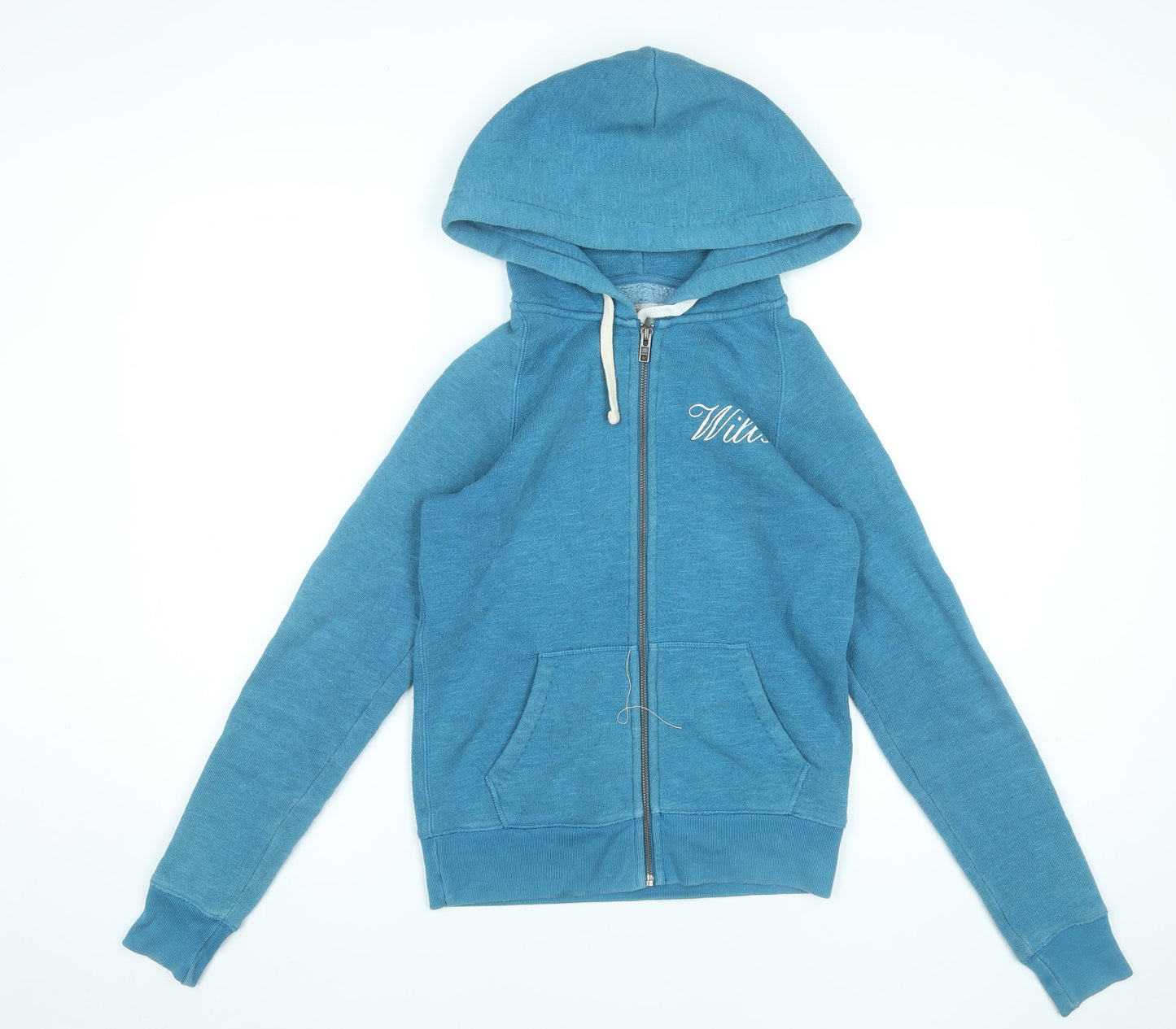 Womens UK Size 8 Jack Wills Blue Full Zip Hoodie
