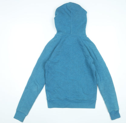 Womens UK Size 8 Jack Wills Blue Full Zip Hoodie