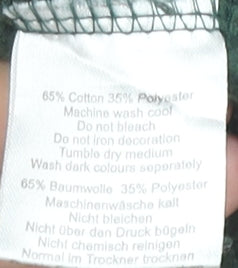 USHI Men’s Green Pullover Hoodie M Regular Fit with Logo