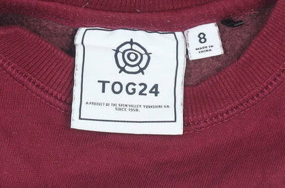 TOG24 Women’s Red Colourblock Sweatshirt Size 8 Pullover