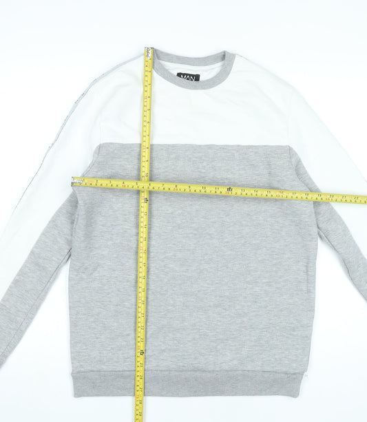 Mens UK Size M BoohooMAN Multicoloured Pullover Sweatshirt