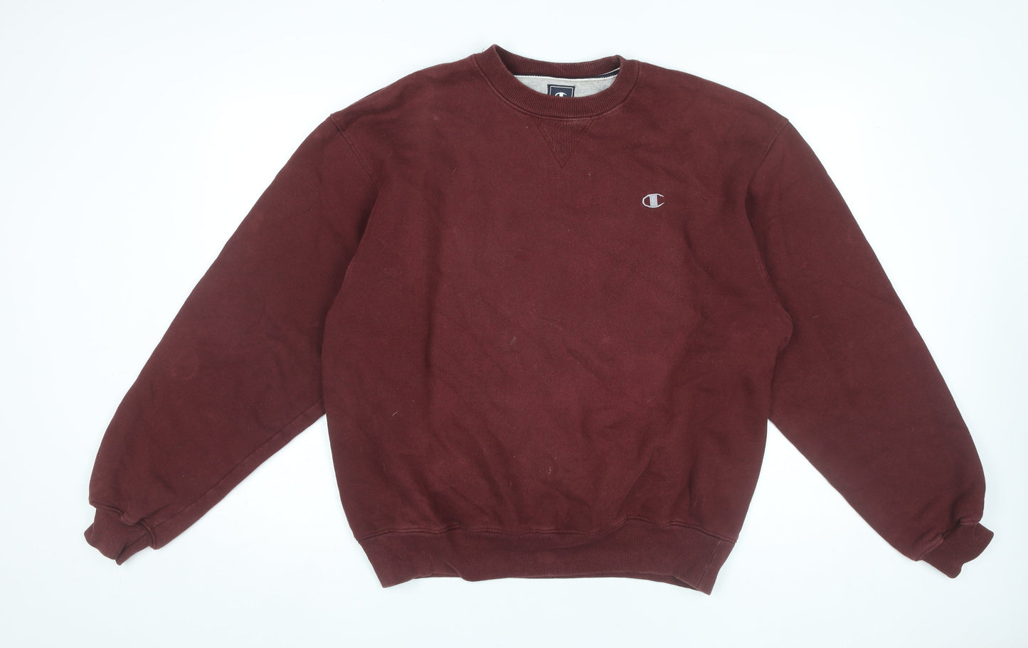 Mens UK Size L Champion Red Pullover Sweatshirt