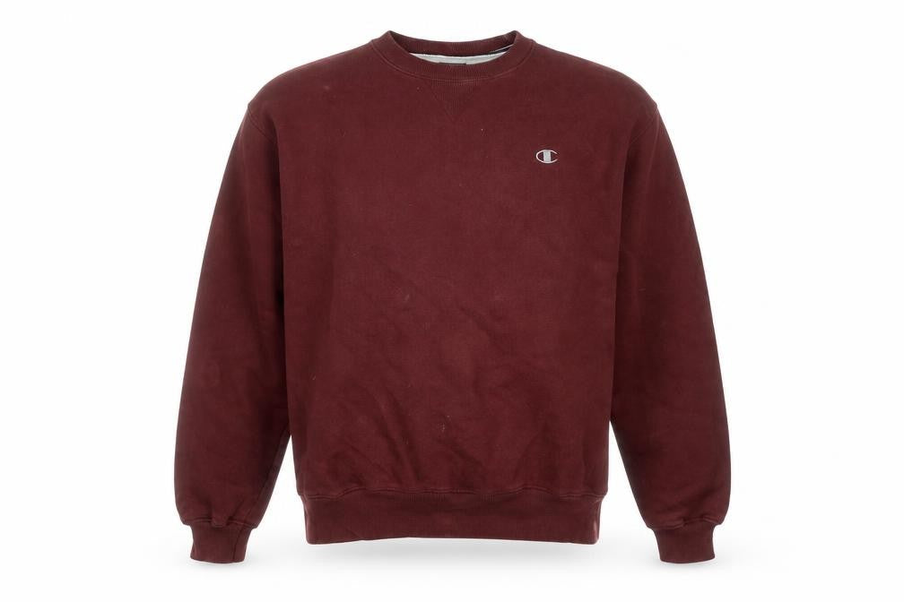 Mens UK Size L Champion Red Pullover Sweatshirt