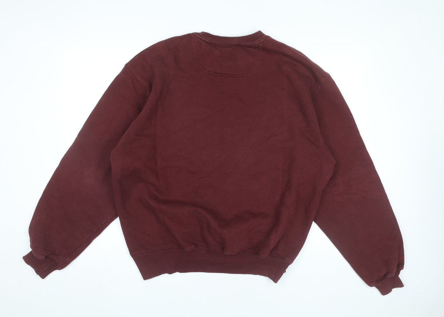 Mens UK Size L Champion Red Pullover Sweatshirt