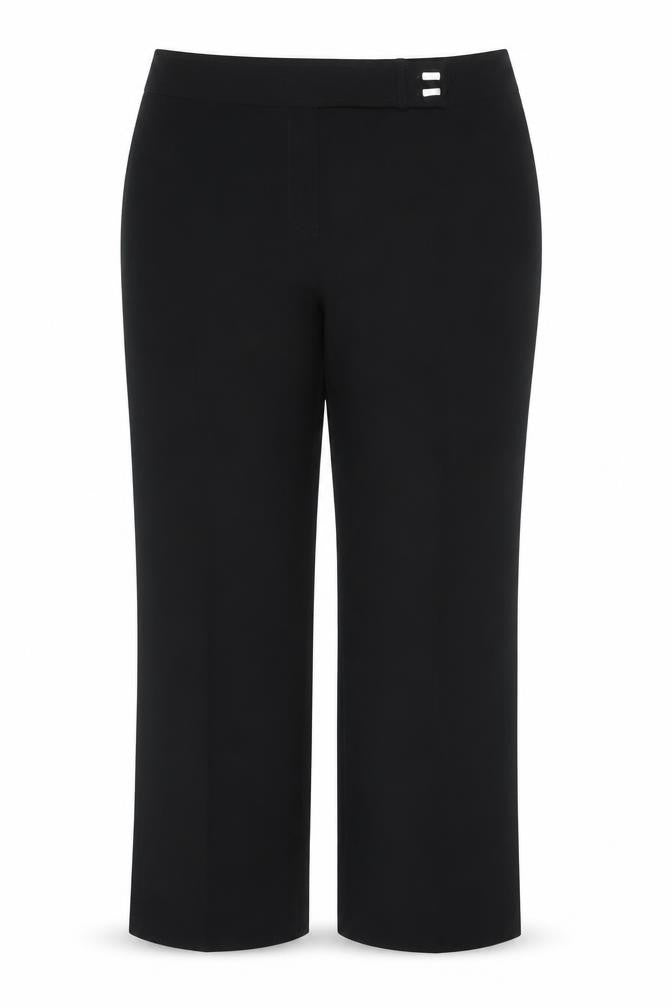 Womens UK Size 18 essence Regular Fit Dress Pants Black Trousers