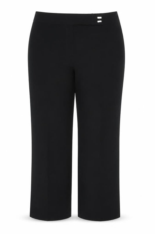 Womens UK Size 18 essence Regular Fit Dress Pants Black Trousers