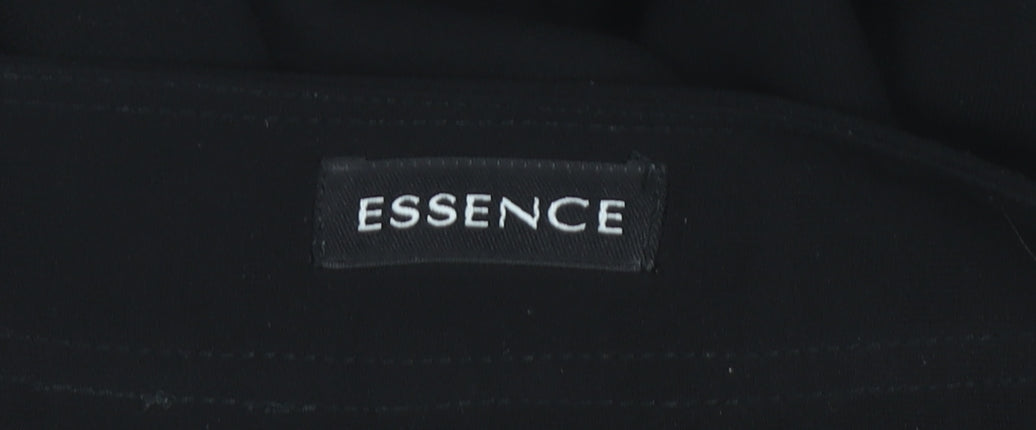 Womens UK Size 18 essence Regular Fit Dress Pants Black Trousers