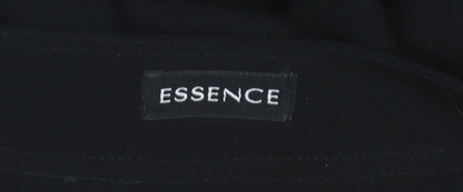 Womens UK Size 18 essence Regular Fit Dress Pants Black Trousers