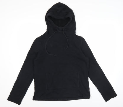 Ralph Lauren Polo Jeans Womens Black Pullover Hoodie Medium Cotton Blend
