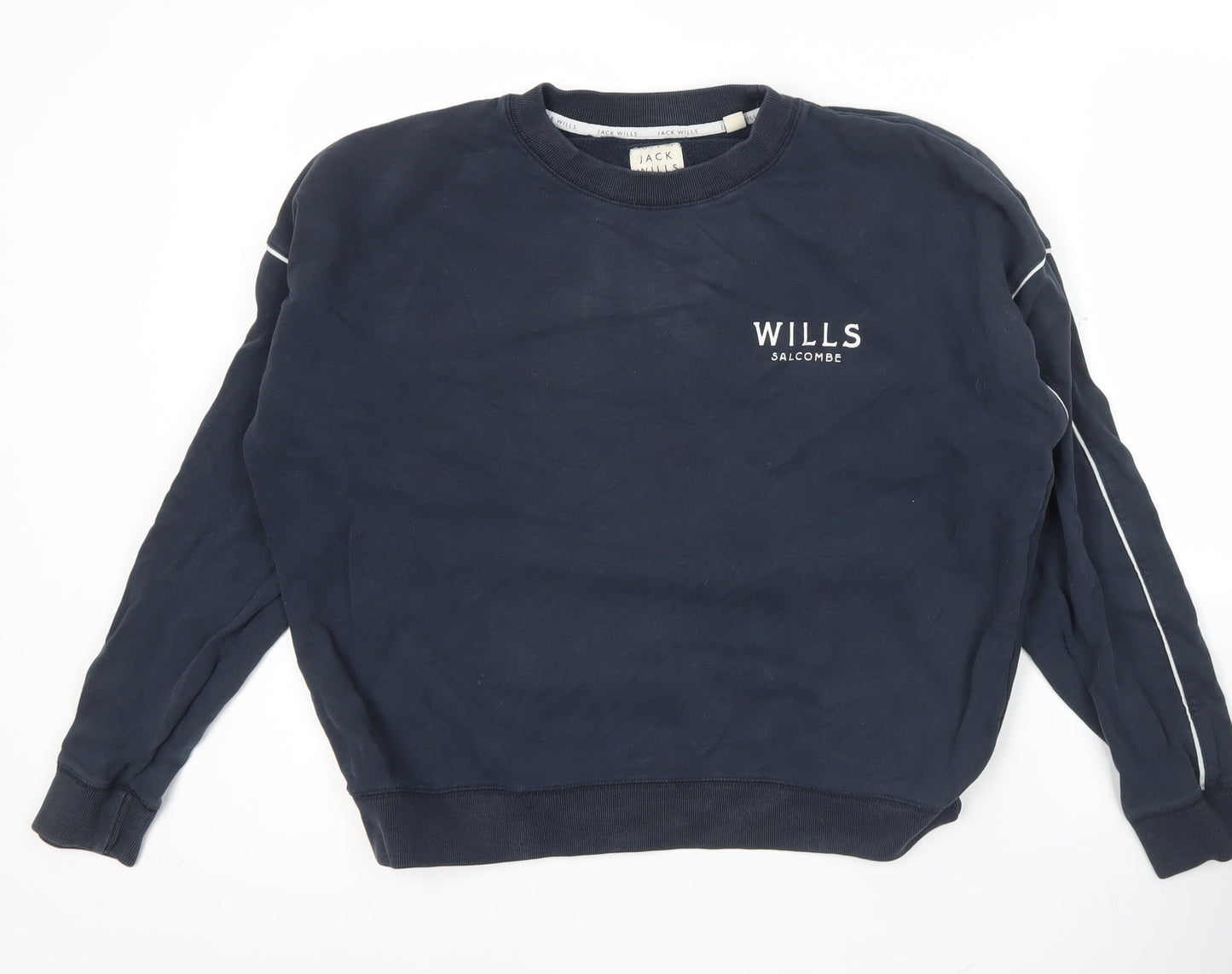 Womens UK Size 10 Jack Wills Blue Pullover Sweatshirt