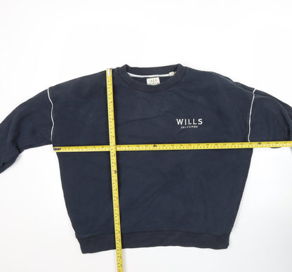 Womens UK Size 10 Jack Wills Blue Pullover Sweatshirt