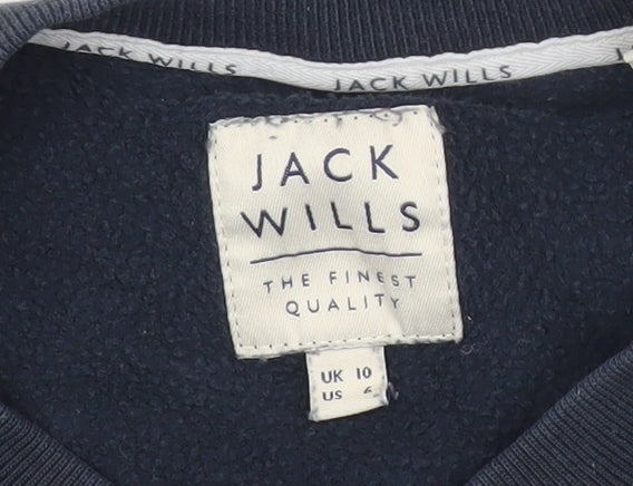 Womens UK Size 10 Jack Wills Blue Pullover Sweatshirt