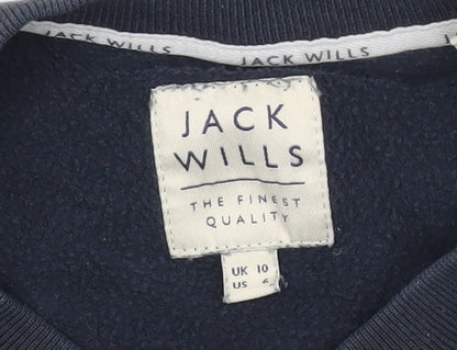 Womens UK Size 10 Jack Wills Blue Pullover Sweatshirt