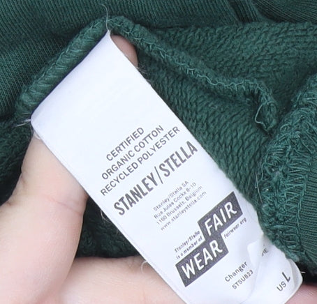 Mens UK Size XL Stanley/Stella Green Pullover Sweatshirt