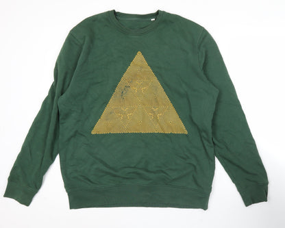 Mens UK Size XL Stanley/Stella Green Pullover Sweatshirt