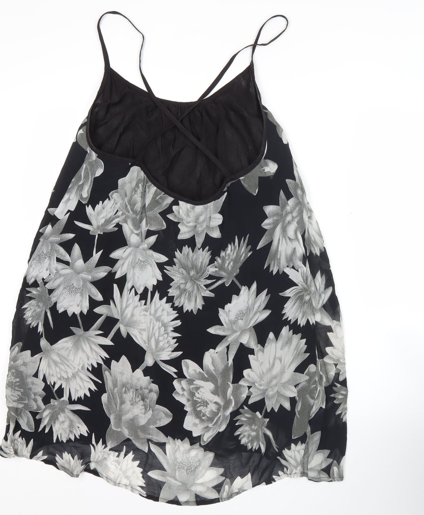 French Connection Women’s Black Floral Camisole Tank Top Size M