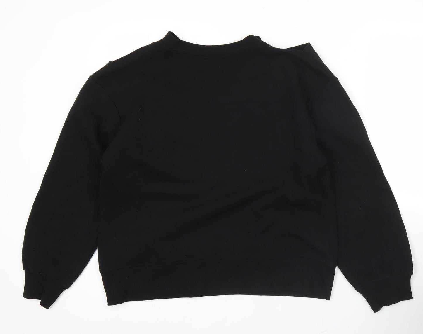 Zara Women Black Small Pullover Sweatshirt Long Sleeve Casual