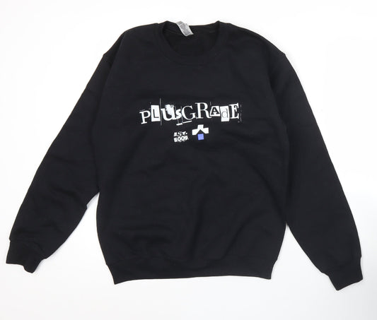 Gildan Women’s Black Pullover Sweatshirt Small PlusGrade Graphic