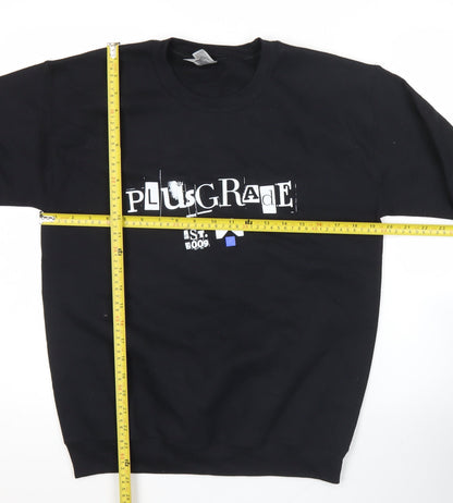 Gildan Women’s Black Pullover Sweatshirt Small PlusGrade Graphic