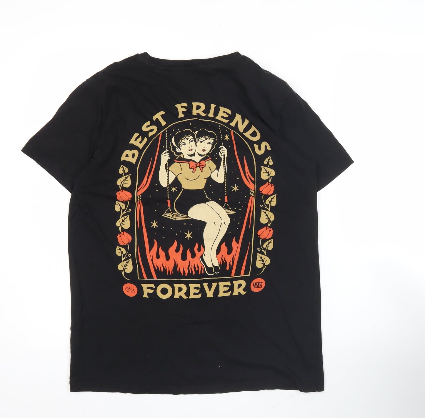 YEAHH! Studio Men's Black M Graphic T-Shirt Short Sleeve Cotton