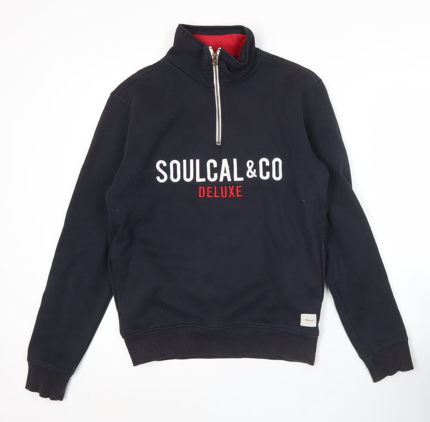 Mens UK Size M SoulCal & Co Blue Pullover Sweatshirt