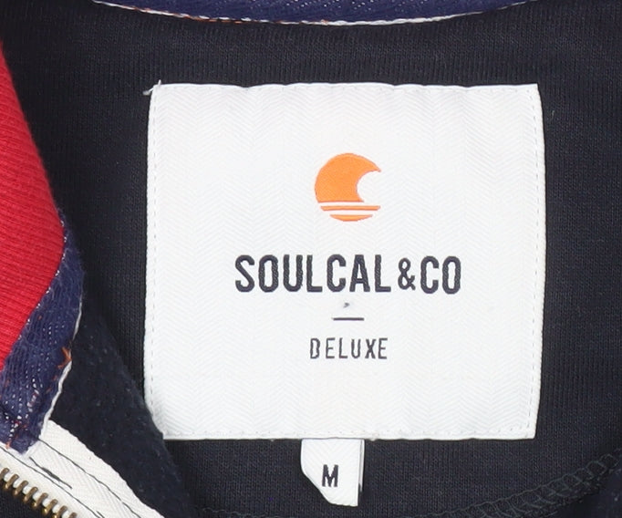 Mens UK Size M SoulCal & Co Blue Pullover Sweatshirt