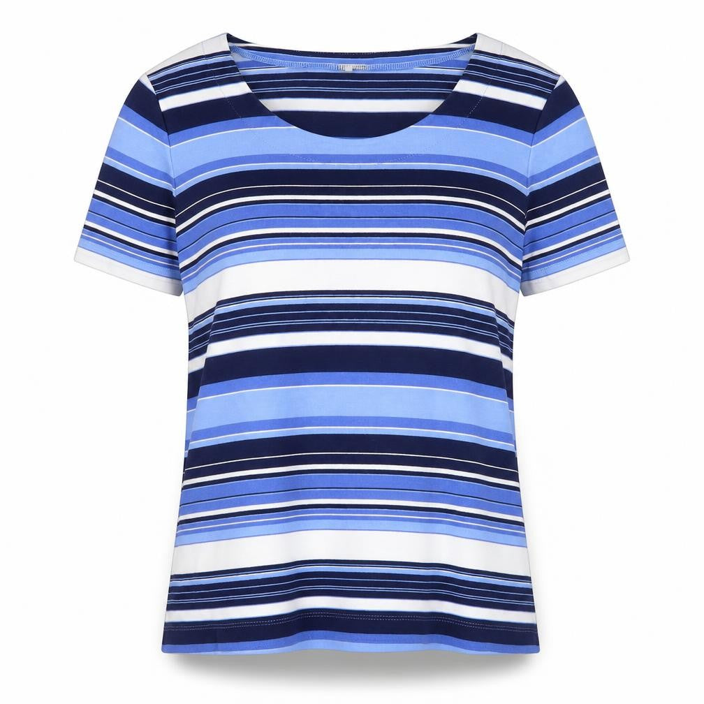 Womens UK Size M CC Blue Basic T-Shirt